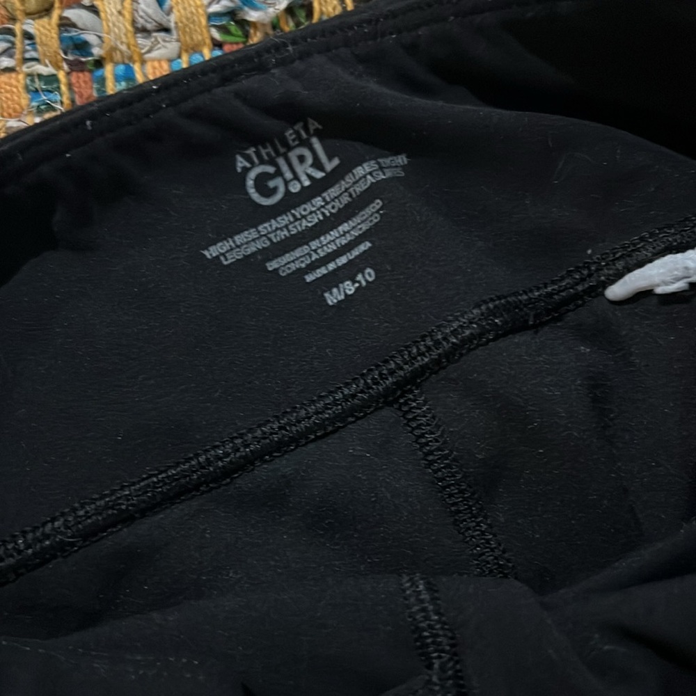 Athleta Girl leggings with pockets ( M 8-10) - Picture 2 of 3